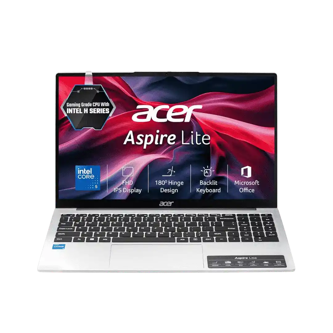 Acer Aspire Lite 15 AL15-52H Core 5 210H (15th Generation) - 16GB RAM - 512GB NVMe SSD - Intel Integrated Graphics - 15.6" FHD Display - Backlit Keyboard - Windows 11 Home