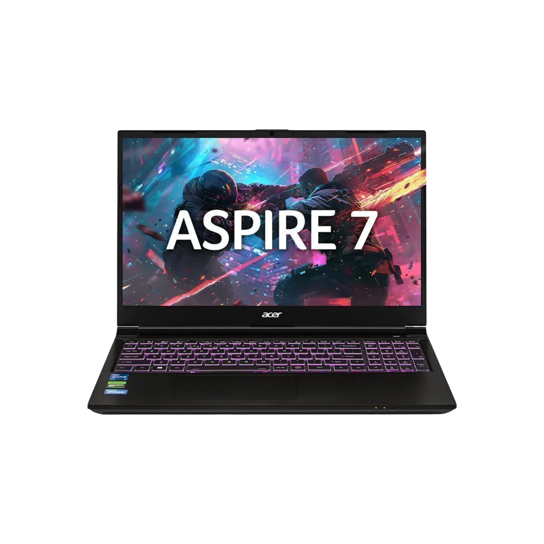 Acer Aspire 7 (A715-59G) Intel Core i5 13420H - 16GB RAM - 512GB NVMe SSD - NVIDIA RTX 3050 6GB Graphics - 15.6" FHD (1920x1080) 144Hz Display - Backlit Keyboard - Windows 11 Home - Black