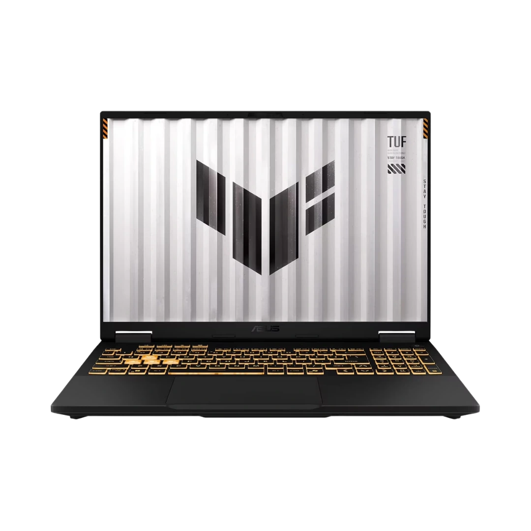 Asus Tuf F16 Intel Core i5 14450HX (14th Gen) – 16GB RAM – 512GB NVMe SSD – NVIDIA RTX 5050 8GB Graphics – 16″ WUXGA (1920x1200) 144Hz IPS Display – RGB Backlit Keyboard – Jaeger Gray