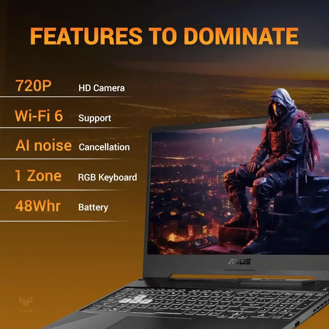 Asus TUF A15 FA506NCG Ryzen 7 7445HS 16GB 512GB NVMe SSD 15.6" FHD - Image 4
