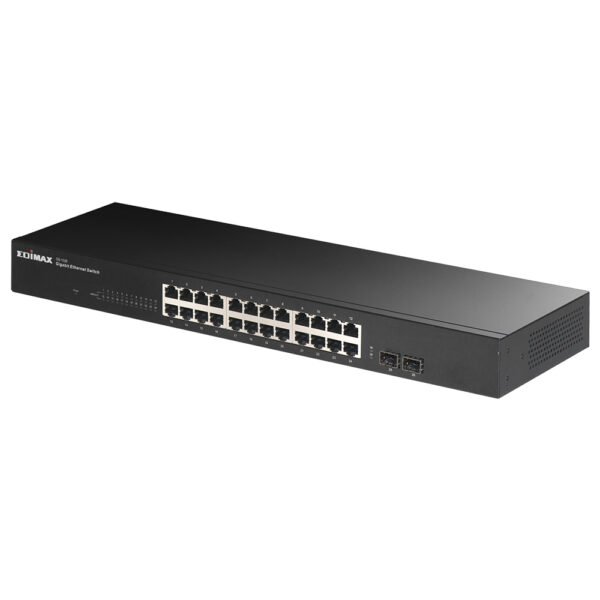 Edimax GS-1026 V2 24-Port Gigabit with 2 SFP Slot Rack-Mount Switch - Image 2