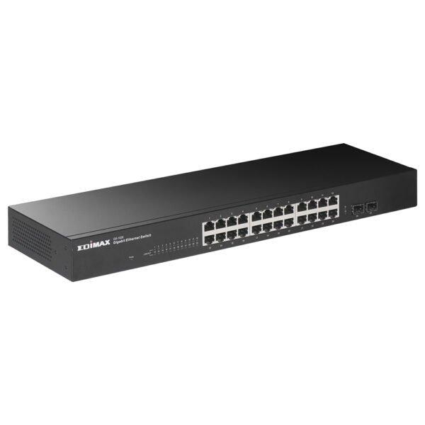 Edimax GS-1026 V2 24-Port Gigabit with 2 SFP Slot Rack-Mount Switch - Image 3