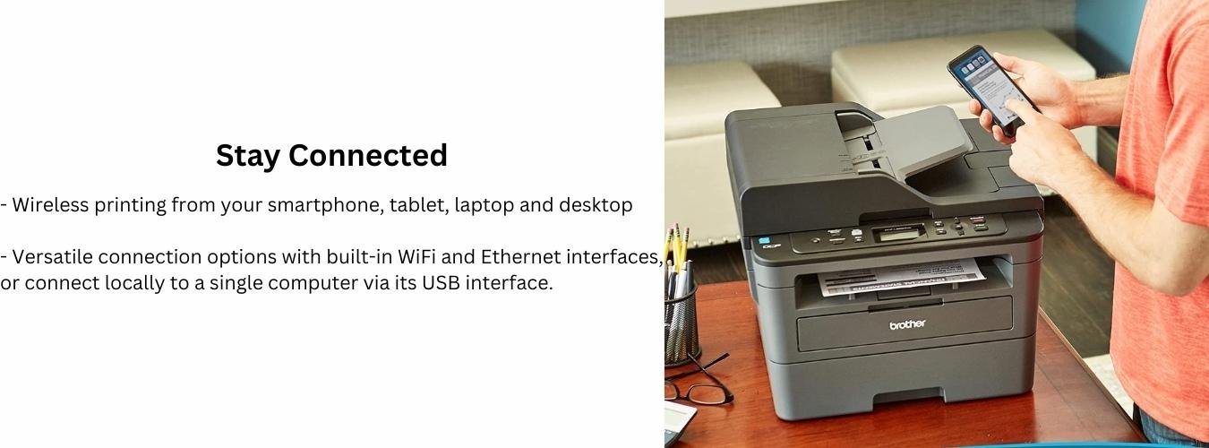 Brother DCP L2550DW 3in1 Laser Printer - Print / Copy / Scan - Duplex & Wireless Printing with ADF 22 Brother DCP L2550DW review Nepal
