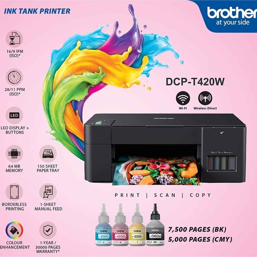 Brother DCP-T420W All-in One Ink Tank Printer with Built-in-Wireless Technology 6 Brother DCP-T420W All-in One Ink Tank Printer with Built-in-Wireless Technology - Image 6