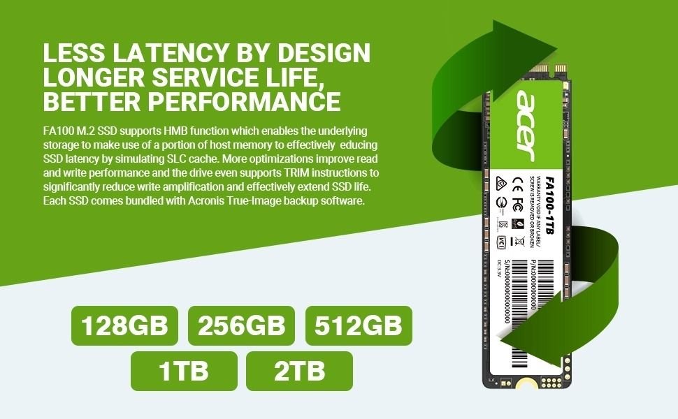 Acer FA100 256GB NVMe SSD