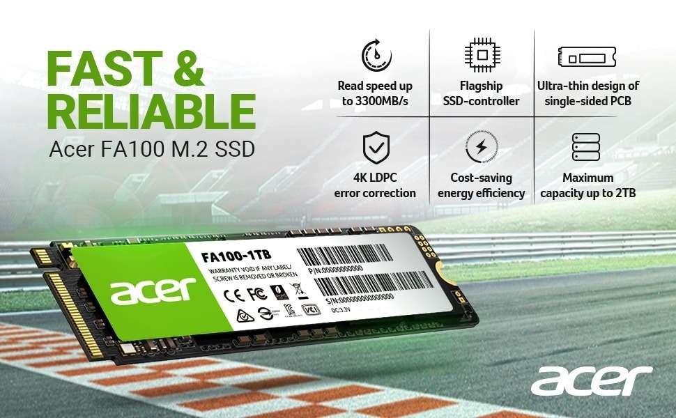 Acer FA100 256GB NVMe SSD