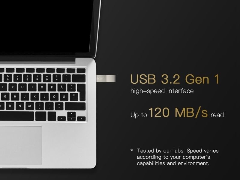 Acer 128GB UF300 USB 3.2 Gen1 Flash Drive 9 Acer UF300 USB 128GB Pendrive