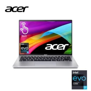 Acer Swift Go 14 Intel EVO i7 13th Gen 1355U - 16GB DDR5 RAM - 512GB NVMe SSD - Intel Integrated Graphics - 14" ( 1920 x 1200 ) Touch Display - Backlit Keyboard - FingerPrint - Silver