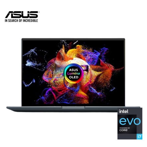 Asus ZenBook Q420VA Intel EVO i7 13700H – 16GB DDR5 RAM – 512GB NVMe SSD – 14.5″ 2.8K OLED TouchScreen Display – Inkwell Gray - Windows 11 Home