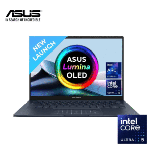 Asus Zenbook 14 OLED Q415MA - Intel EVO Ultra 5 125H - Built-in AI - 8GB DDR5 RAM - 512GB NVMe Gen 4 SSD - Intel ARC Graphics - 14" WUXGA OLED Touch Display - Backlit Keyboard