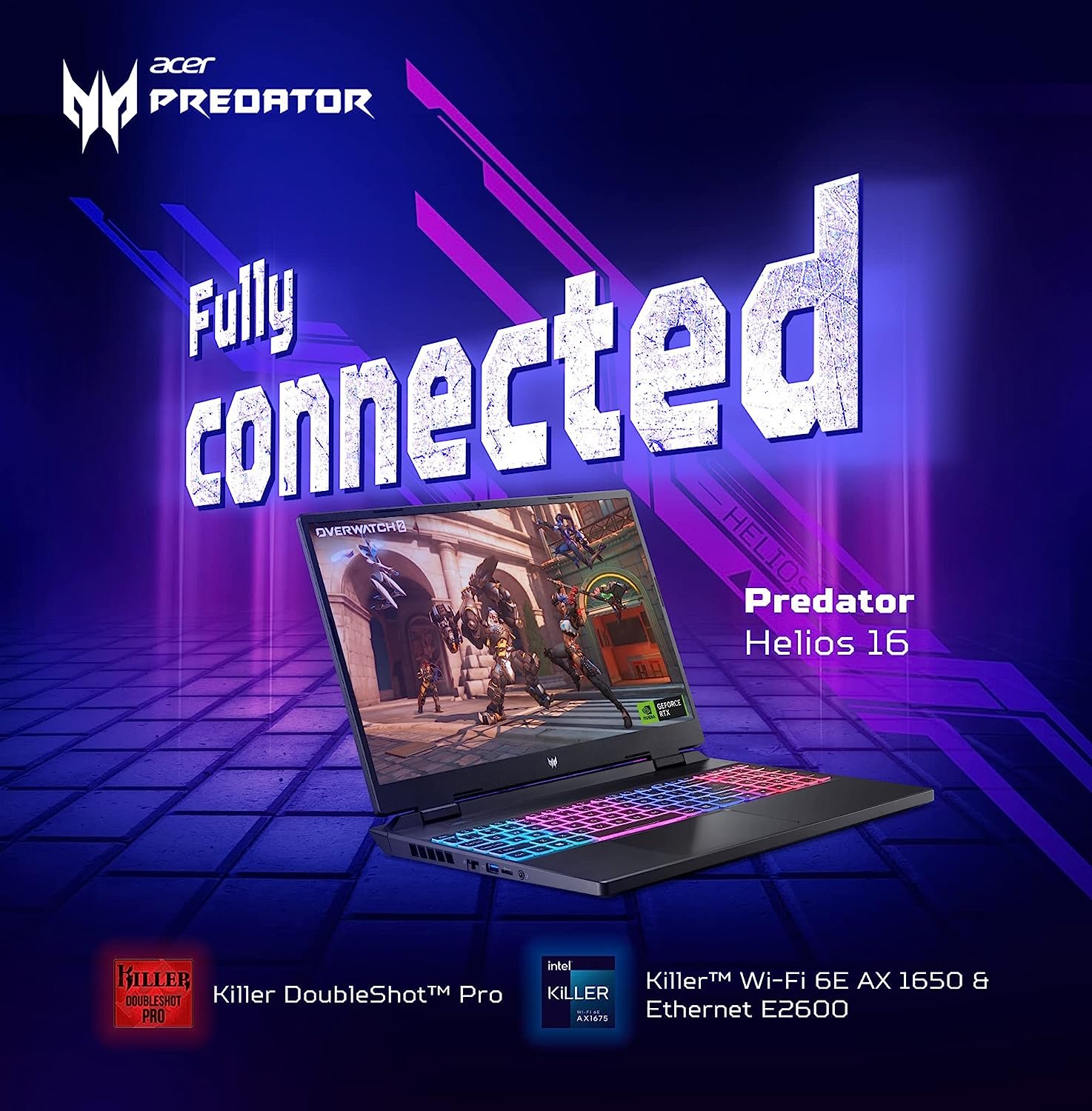 Acer Predator Helios Neo 16 Intel Core i5-13500HX RTX 4060 8GB Graphics - 16GB DDR5 RAM - 1TB NVMe Gen 4 SSD - 16" WUXGA 165Hz Display - Windows 11 Home - Image 5