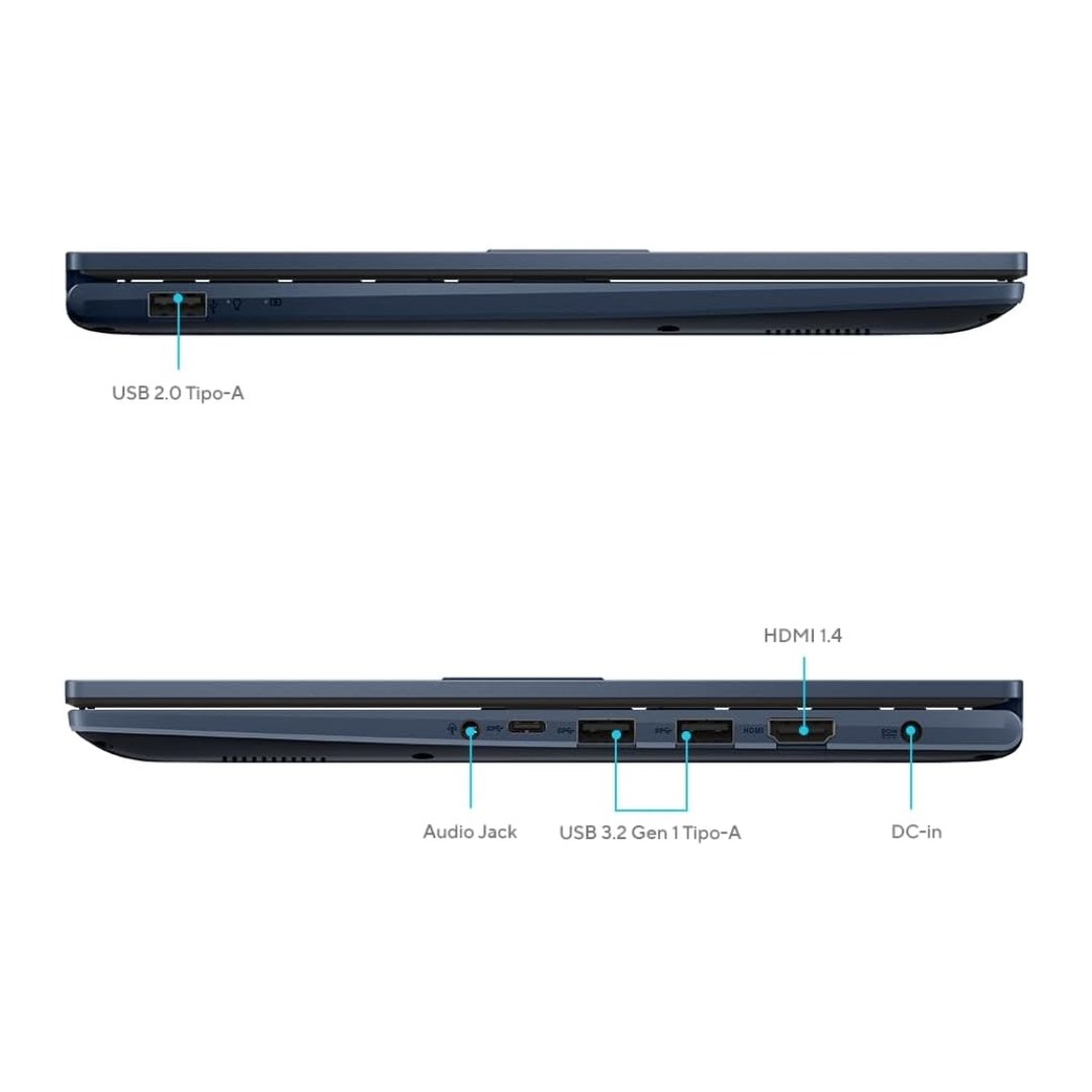 Asus Vivobook 14 AMD Ryzen 3 7320U - 8GB DDR5 RAM - 256GB NVMe SSD - AMD Radeon Integrated Graphics - 14" FHD Display - Numeric Touchpad - Windows 11 Home - Image 6