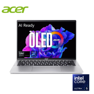 Acer Swift Go 14 AI Powered - Intel EVO Ultra 5 125H Processor - 16GB DDR5 RAM - 512GB NVMe Gen 4 SSD - Intel ARC Graphics - 14" 2.8K OLED Display - Backlit Keyboard - Fingerprint - Silver