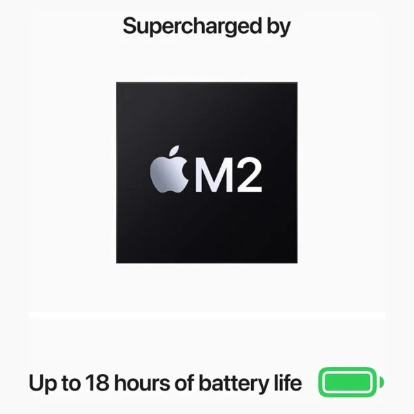 Apple MacBook M2 Air 2022 I 13.6" Liquid Retina Display I Apple M2 Chip I 8GB RAM I 256GB SSD I MidNight Black - Image 2