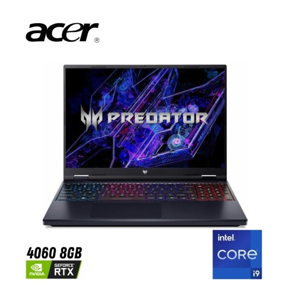 Acer Predator Helios Neo 16 PHN16-72 Intel Core i9 14900HX RTX 4060 8GB Graphics (TGP 140W) - 32GB DDR5 RAM - 1TB NVMe Gen 4 SSD - 16" WQXGA 240Hz Display - 4 Zone RGB Backlit Keyboard - Windows 11 Home