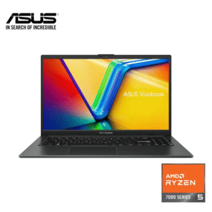 Asus Vivobook Go 15 AMD Ryzen 5 7520U - 8GB DDR5 RAM - 512GB NVMe SSD - 15.6" FHD Display - AMD Radeon Integrated Graphics - Windows 11 Home - Black