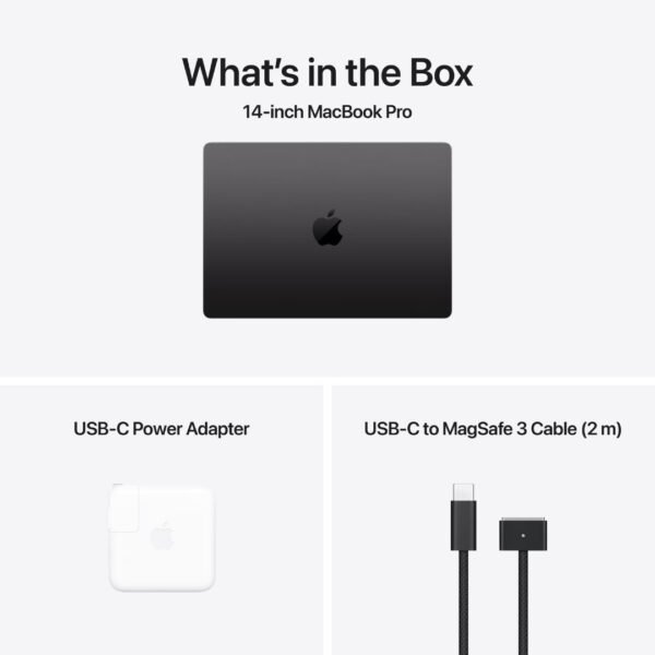 Apple Macbook Pro M4 2024 (16-1TB) – M4 Chip – 16GB RAM – 1TB SSD Storage – 14.2″ Liquid Retina XDR Display – Backlit Keyboard – Touch ID – Space Black - Image 6