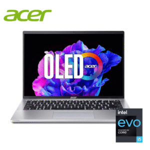 Acer Swift Go 14 - Intel Evo i5 13th Gen 13500H - 16GB DDR5 RAM - 512GB NVMe SSD - Intel Iris Xe Graphics - 14" 2.8K OLED ( 2880 x 1800 ) 400nits Display - Backlit Keyboard - FingerPrint Reader - Silver