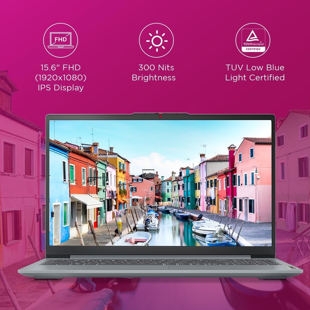 Lenovo Ideapad Slim 3 15IRH8 i7 13th Gen 13620H - 16GB DDR5 RAM - 512GB NVMe SSD - Intel UHD Integrated Graphics - 15.6" FHD IPS Display - Arctic Grey - Image 2