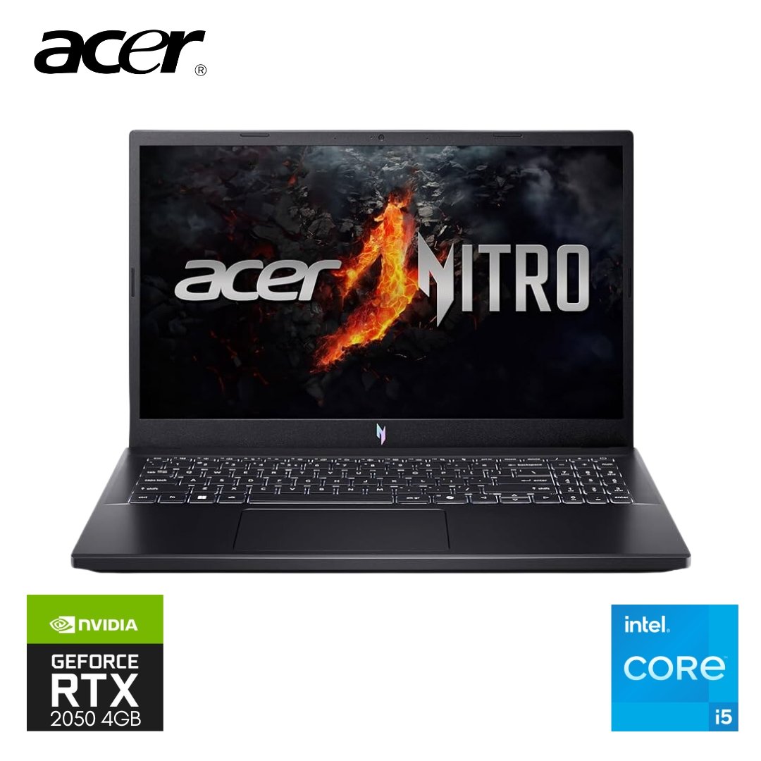 Acer Nitro V15 Intel Core i5 13th Gen 13420H - RTX 2050 4GB Graphics - 16GB DDR5 RAM - 512GB NVMe SSD - 15.6" FHD 165Hz Display - Backlit Keyboard - Black 1 Acer Nitro V15 Intel Core i5 13th Gen 13420H - RTX 2050 4GB Graphics - 16GB DDR5 RAM - 512GB NVMe SSD - 15.6" FHD 165Hz Display - Backlit Keyboard - Black