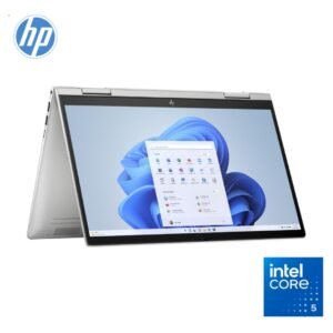 HP Envy x360 Intel Core 5 - 120U Processor - 8GB DDR4 RAM - 512GB NVMe SSD - Intel Shared Graphics - 14" FHD 2-in-1 TouchScreen Display - Windows 11 - Backlit Keyboard - FingerPrint Reader - Natural Silver