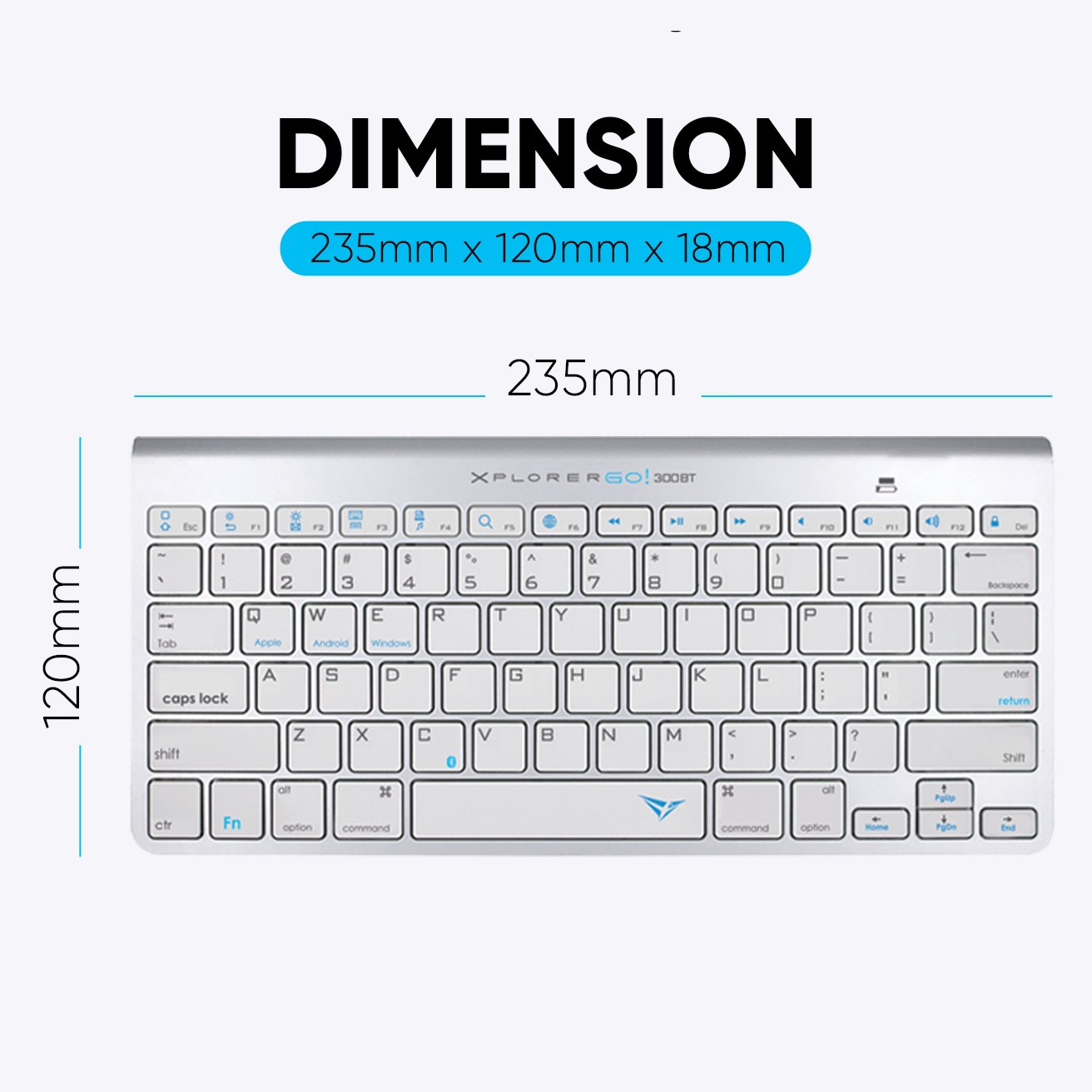 Alcatroz BT300 Keyboard at best price in Nepal