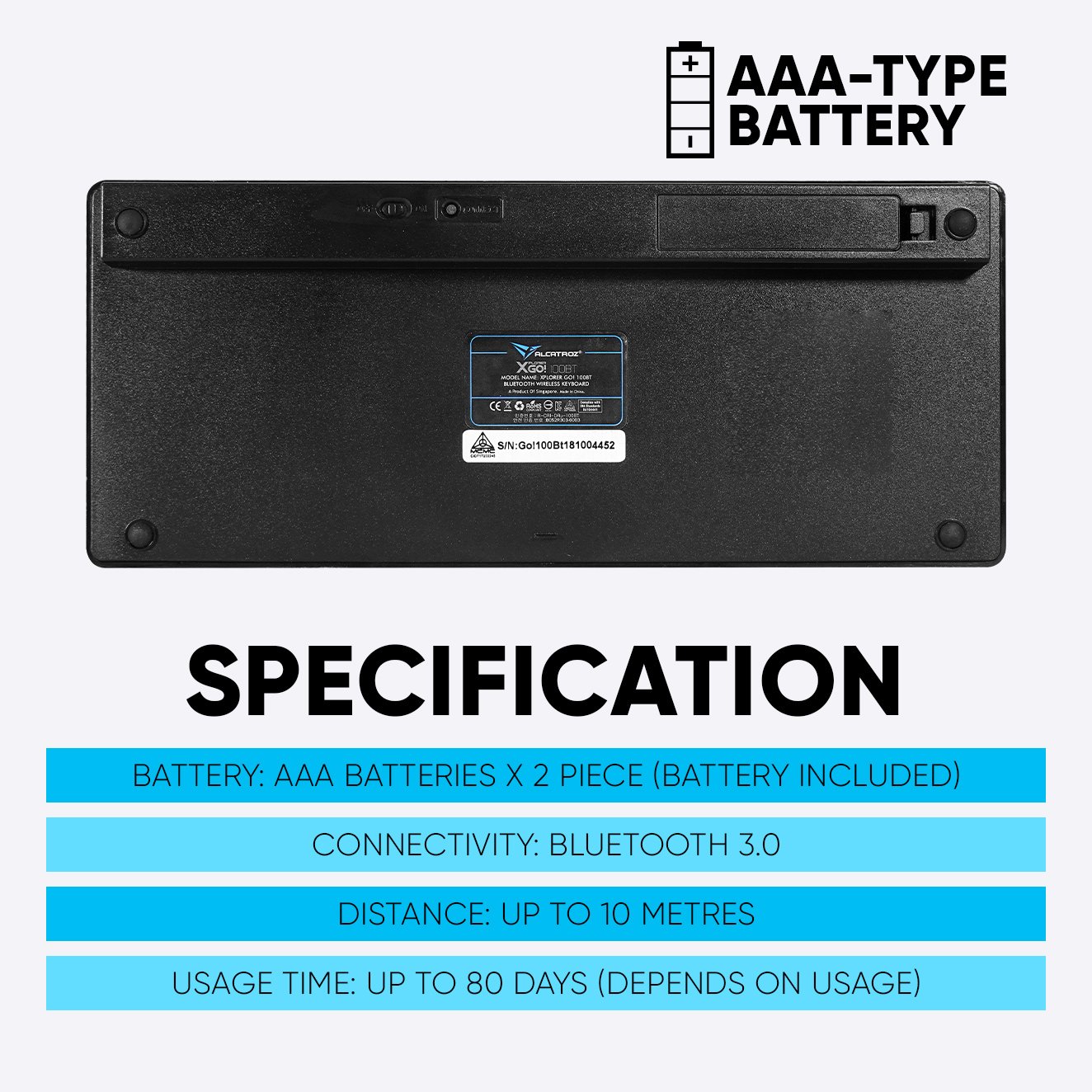 Alcatroz 100BT Black now in Nepal