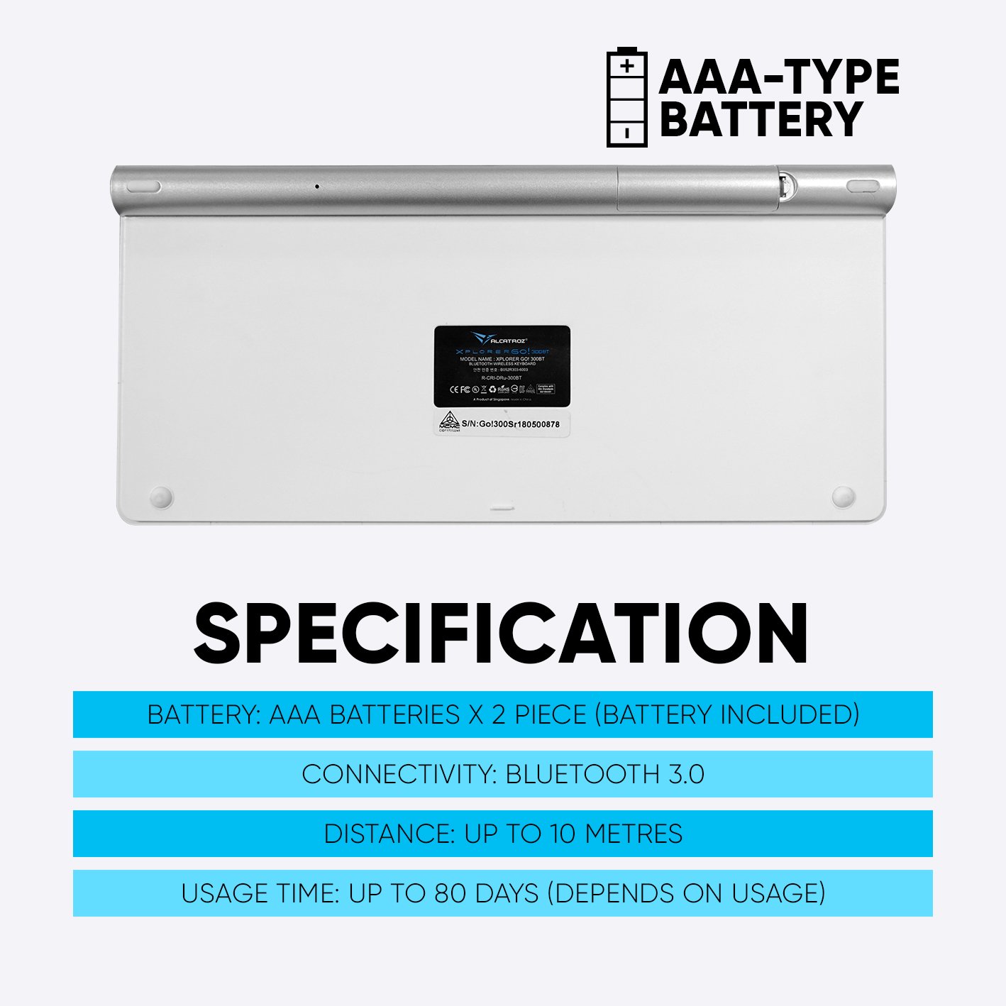 Alcatroz BT300 Keyboard at best price in Nepal