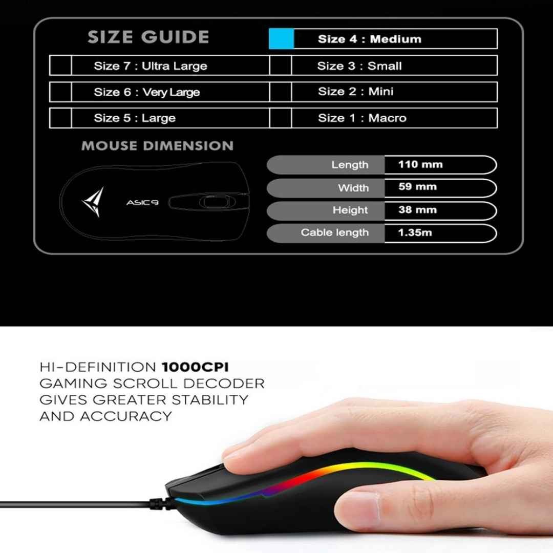 Alcatroz Asic 9 RGB FX Mouse 15 Alcatroz Asic 9 RGB FX Mouse