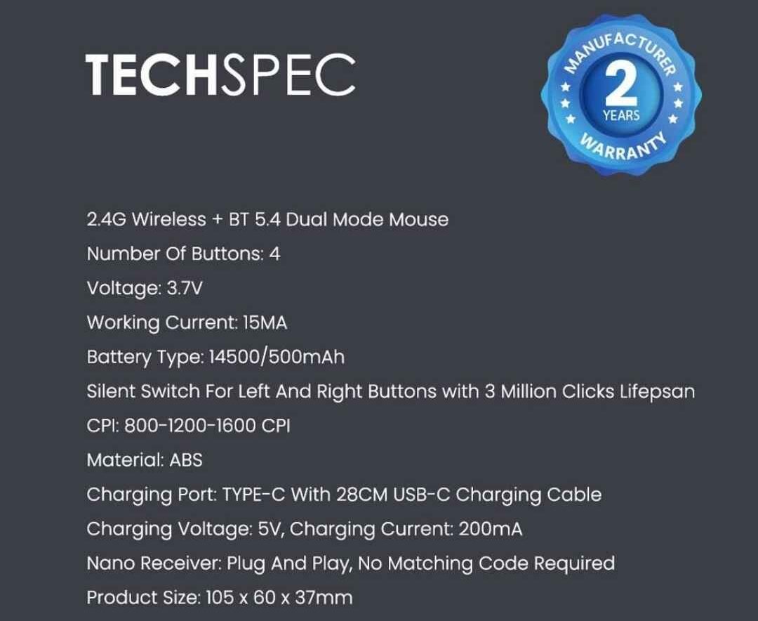 Alcatroz AirMouse DUO 6R Silent Mouse 21 Alcatroz AirMouse DUO 6R Silent Mouse