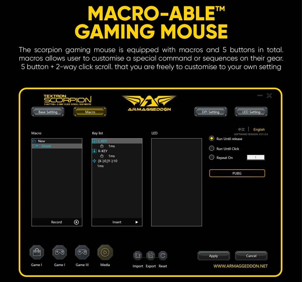 Armaggeddon Textron Scorpion 7 Lite Gaming Mouse – Black 14 Armaggeddon Scorpion 7 Lite Mouse
