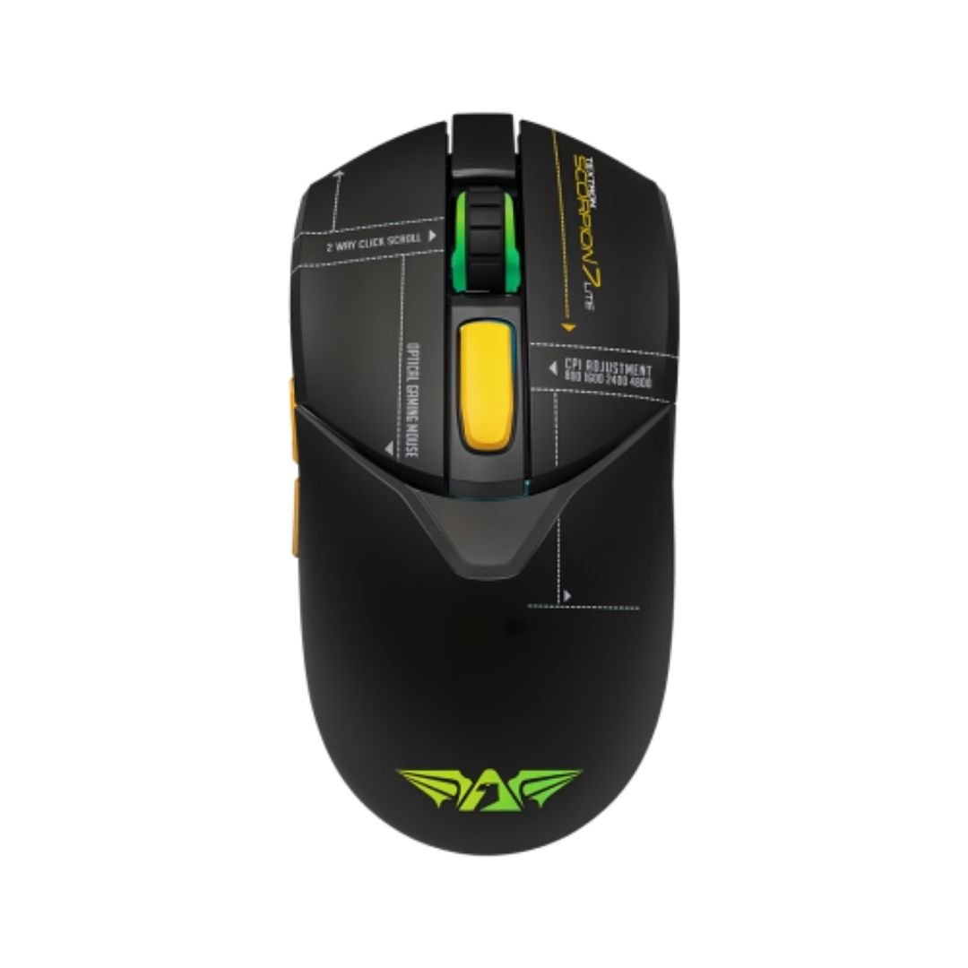 Armaggeddon Textron Scorpion 7 Lite Gaming Mouse – Black 1 Armaggeddon Textron Scorpion 7 Lite Gaming Mouse in Nepal