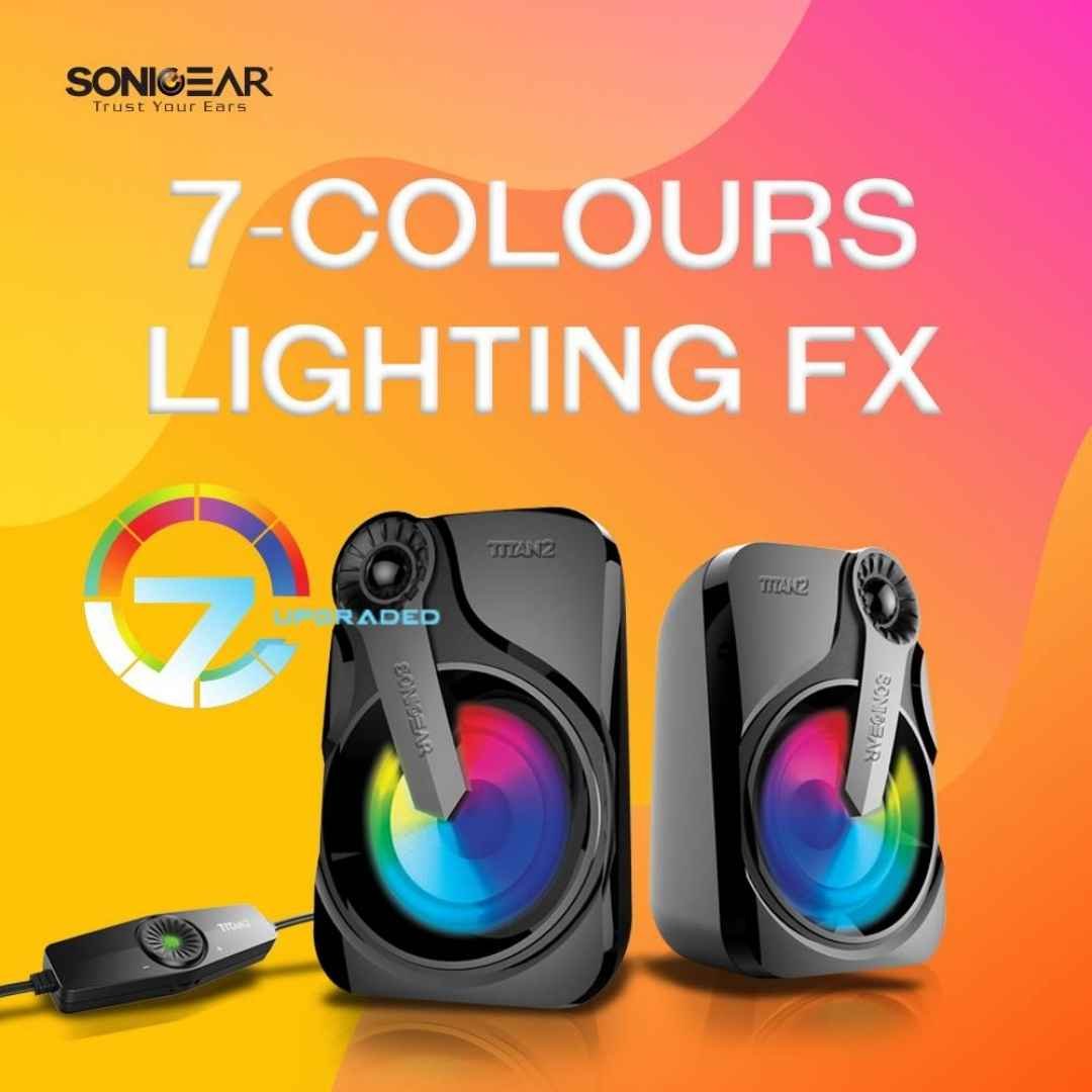 SonicGear "TITAN 2" 7 Colour Lightening FX Speaker 4 sonicgear titan2 speaker price in nepal