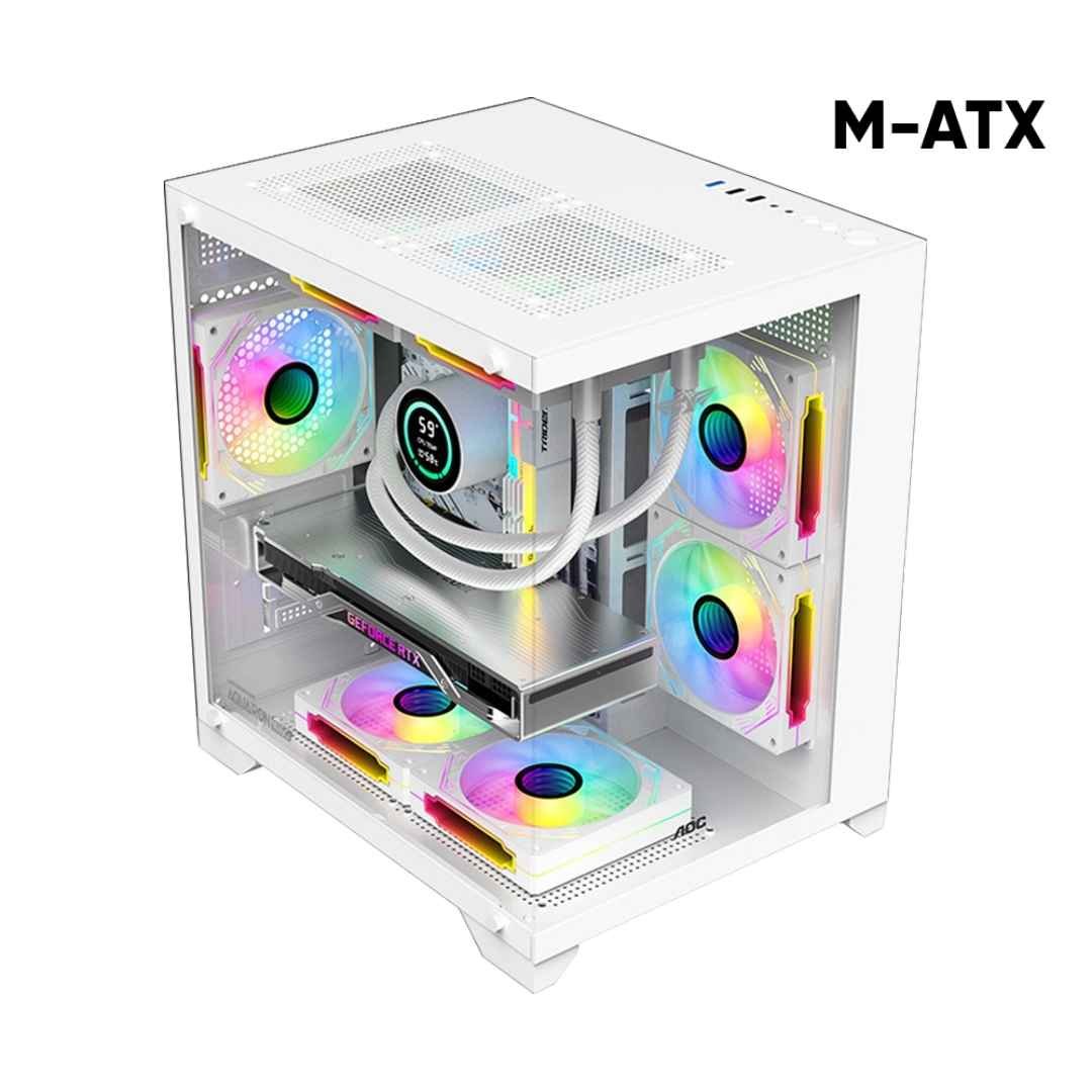 Armaggeddon Aquaron WiBO Micro-ATX Gaming PC Case β Black 2 Armaggeddon Aquaron WiBO Chassis