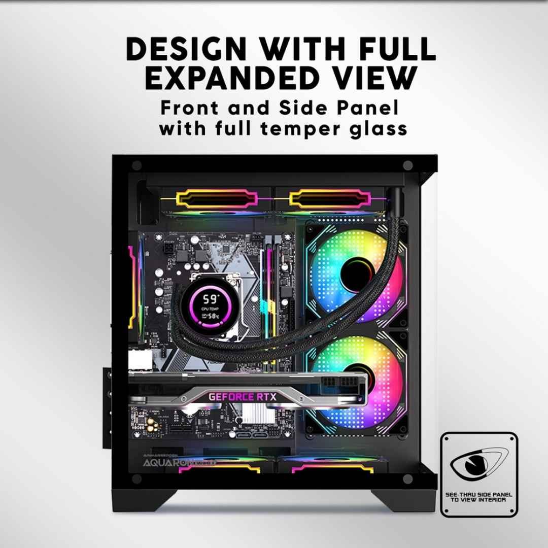Armaggeddon Aquaron WiBO Micro-ATX Gaming PC Case β Black 3 Armaggeddon Aquaron WiBO Chassis