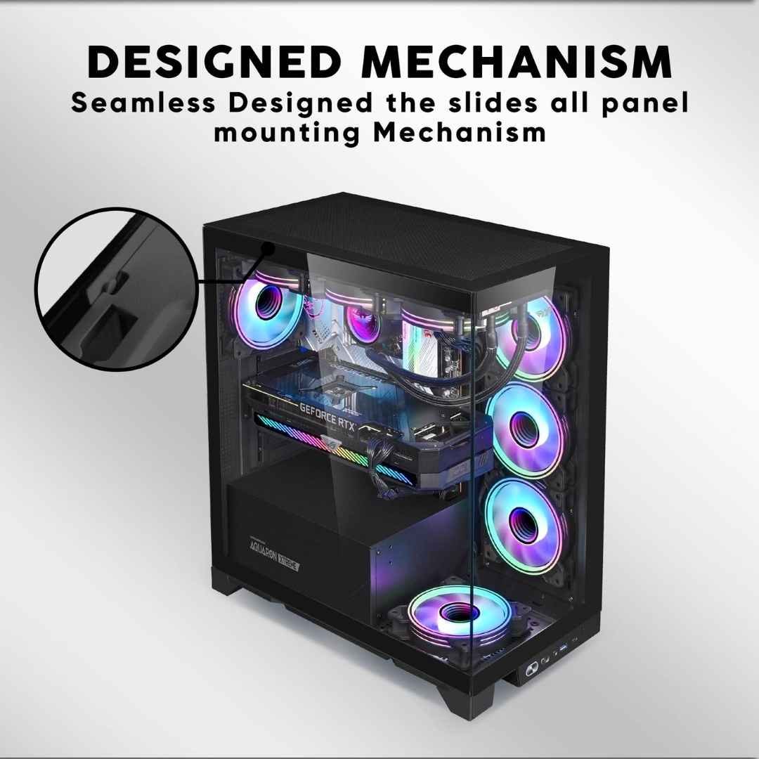 Armaggeddon Aquaron Xtreme E-ATX Gaming PC Case- Ultra Cooling Fish Tank Design 5 Armaggeddon Aquaron Xtreme Chassis