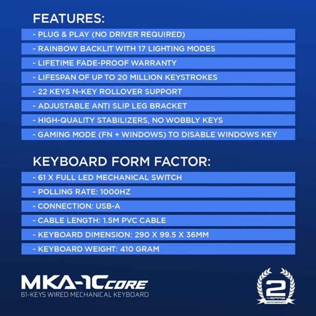 Armaggeddon MKA 1C Core Keyboard 13 Armaggeddon MKA 1C Core Keyboard