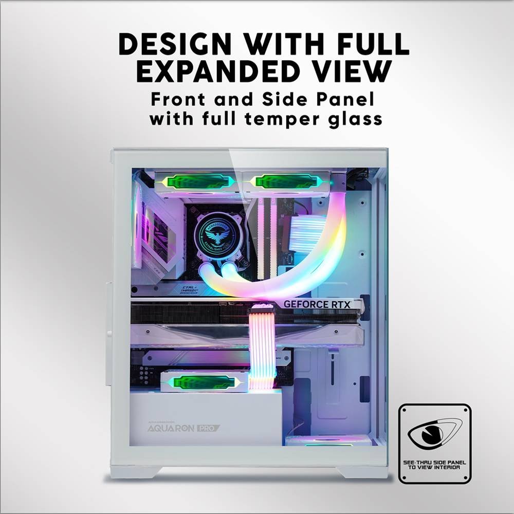 Armaggeddon Aquaron Pro ATX Gaming PC Case - Black 4 Armaggeddon Aquaron Pro Chassis