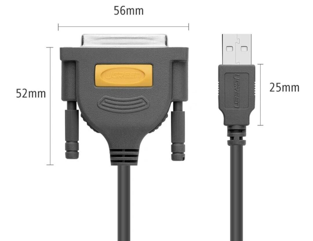 UGREEN 2 Mtr USB 2.0 A To DB25 price in nepal