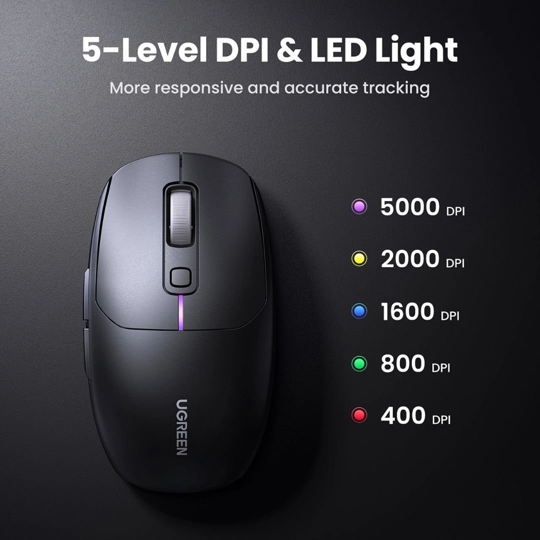 Ugreen MU103 Bluetooth 5.0 Mouse / 2.4GHz USB Receiver Price Nepal