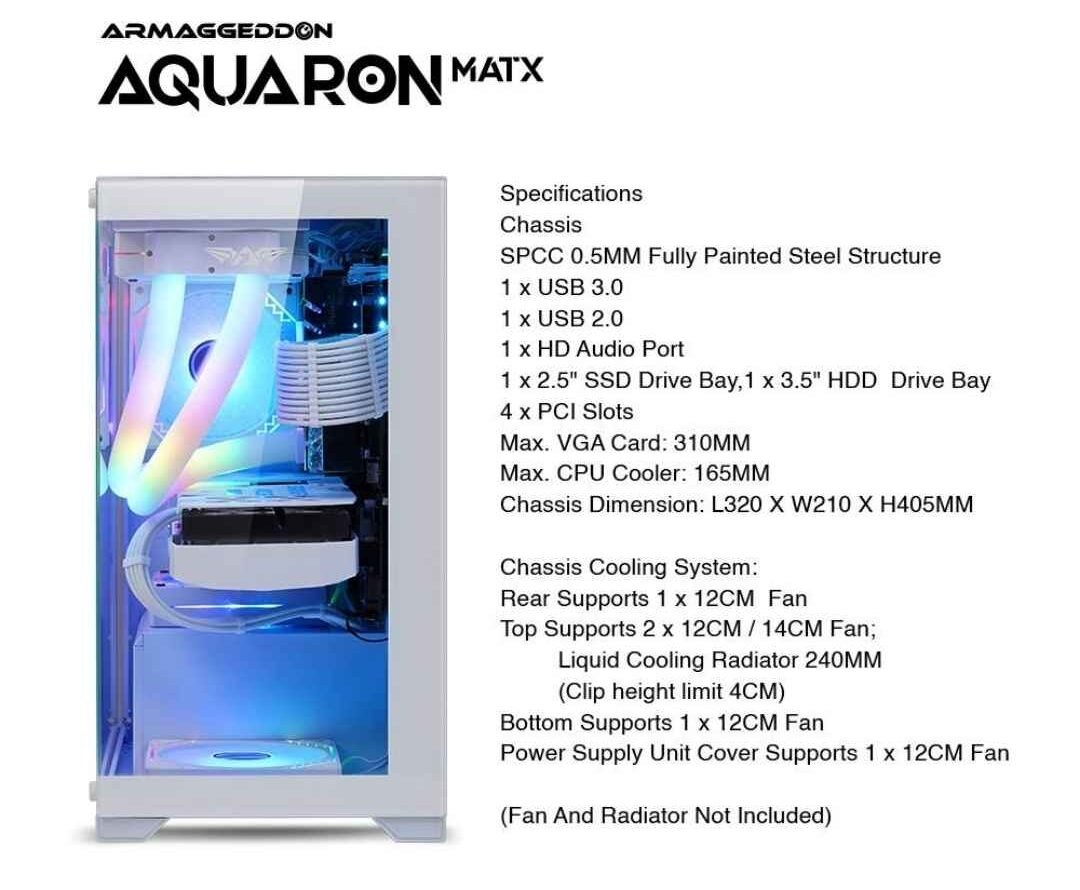 Armaggeddon Aquaron PC Chassis Armaggeddon Aquaron ATX Gaming PC Case in Nepal