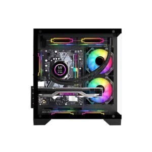 Armaggeddon Aquaron WiBO Micro-ATX Gaming PC Case – Black