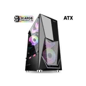 Armaggeddon Tritron 1 Gaming PC Case – Black