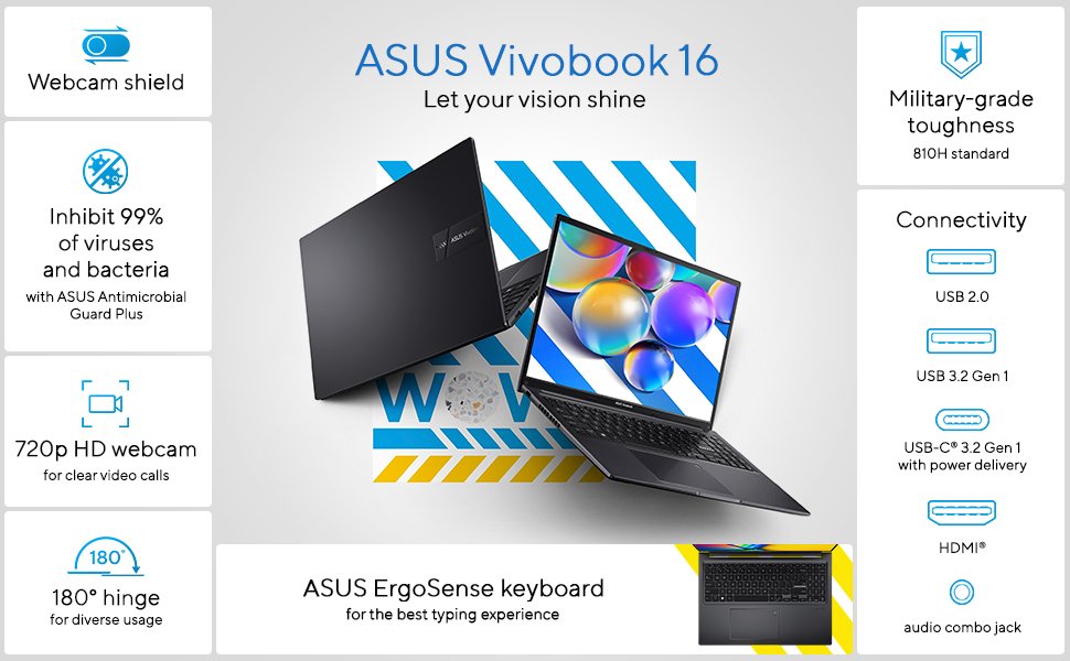Asus Vivobook 16 Intel i7 Laptop in Nepal