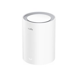 Cudy Dual Band BE3600 WiFi 7 Wi-Fi Mesh System, 3.6 Gbps 160 Mhz, Coverage up to 2500 Sq.ft, 3 Gigabit Ports, Multi-VPN Compatible, Cudy APP Control(M3600 1-Pack)