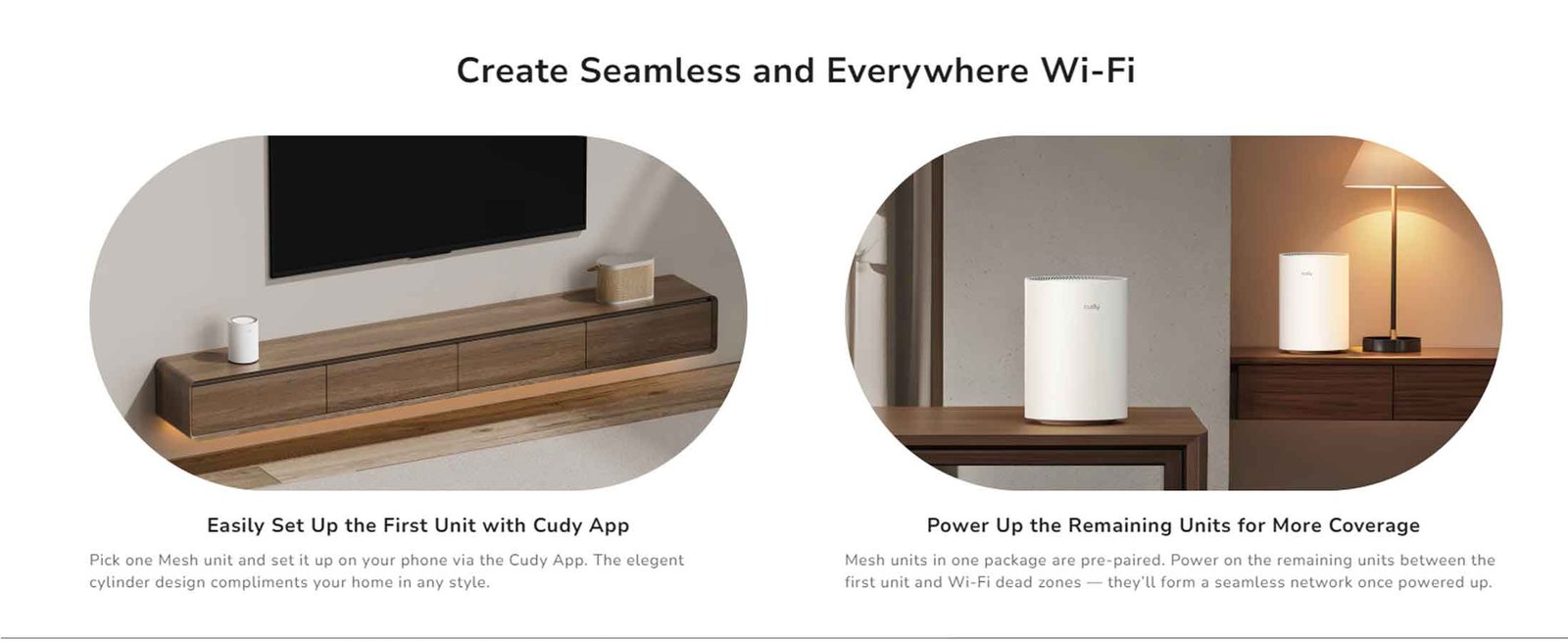 Cudy M3600 BE3600 Dual Band Mesh Wi Fi 7 System Nepal banner4