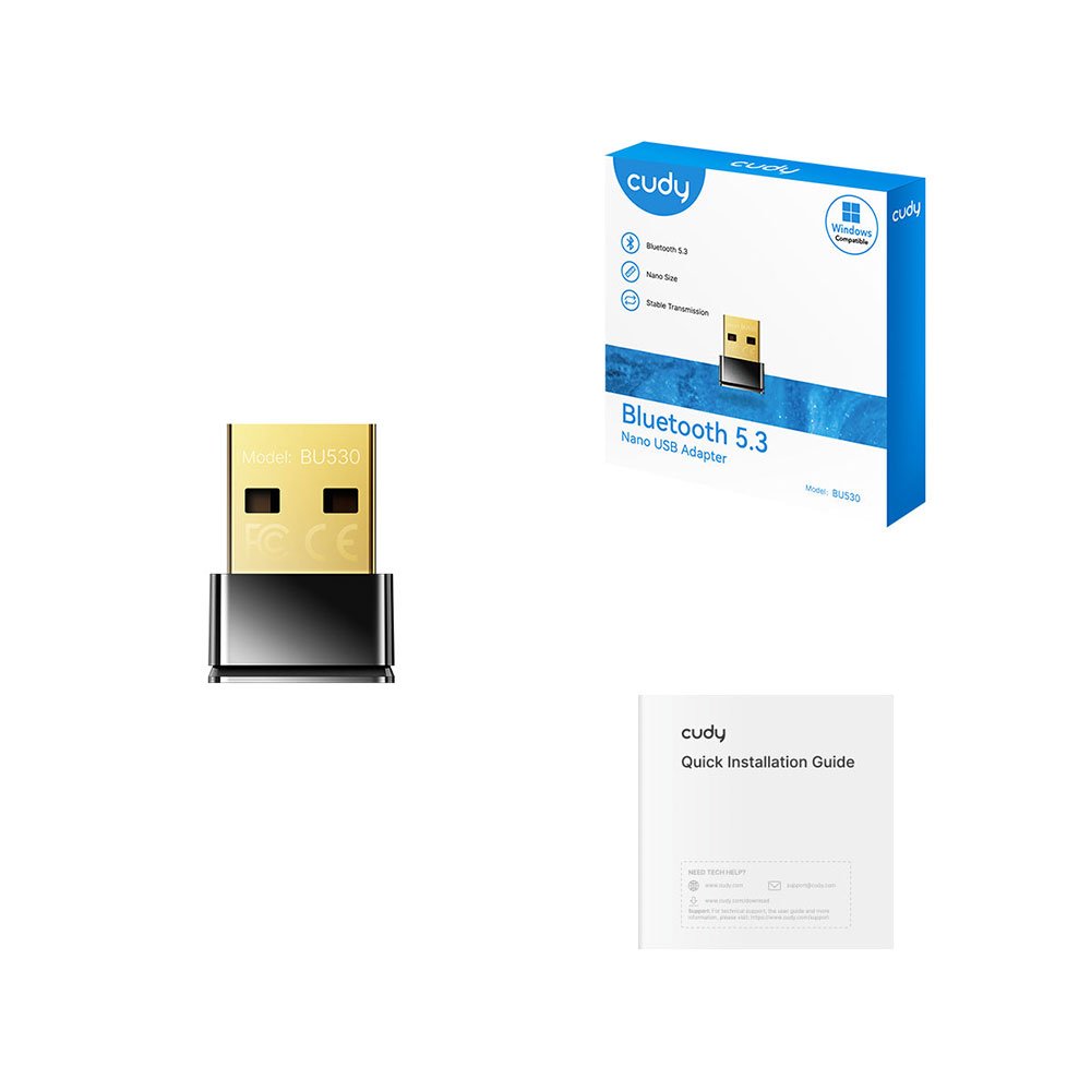 Cudy USB Bluetooth Adapter for PC, Bluetooth 5.3 Dongle Receiver, Plug and Play, Nano Size, Supports Windows 11/10/8.1/7 for Desktop, Laptop, Printer 3 Cudy USB Bluetooth Adapter for PC, Bluetooth 5.3 Dongle Receiver, Plug and Play, Nano Size, Supports Windows 11/10/8.1/7 for Desktop, Laptop, Printer - Image 3