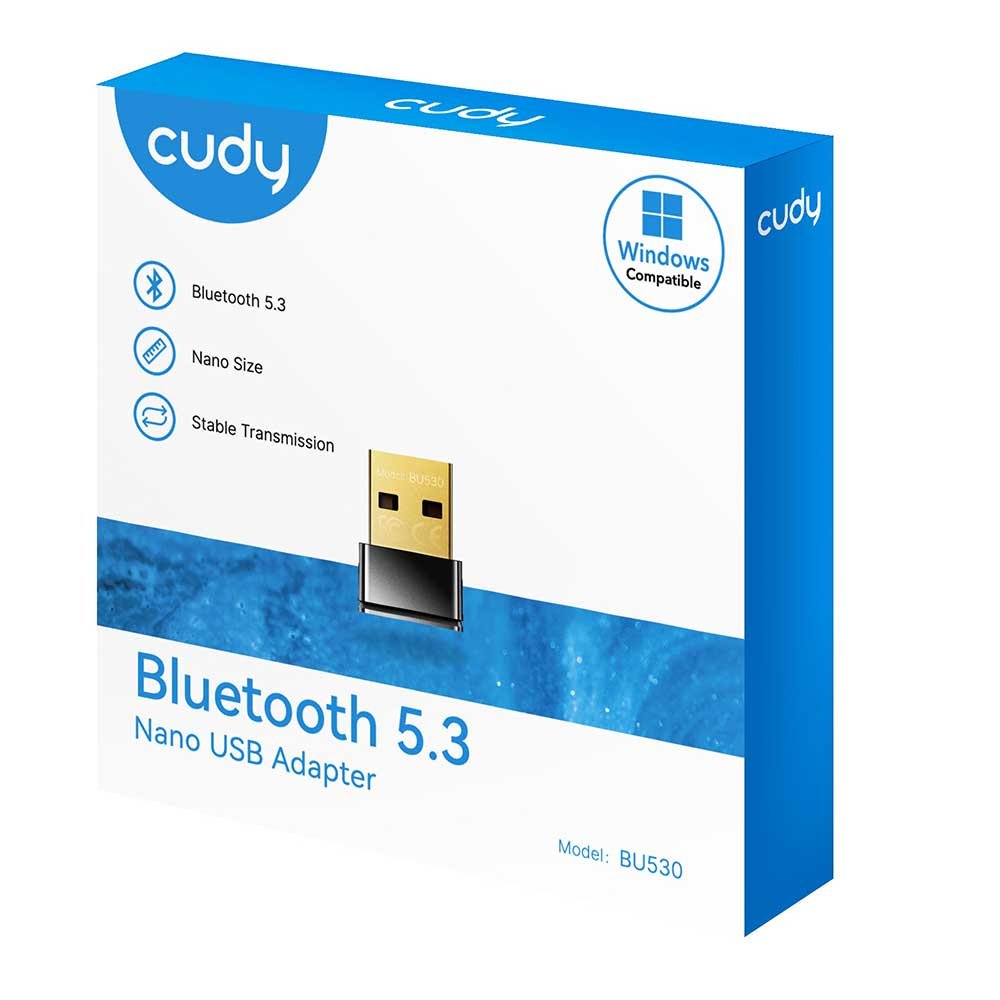 Cudy USB Bluetooth Adapter for PC, Bluetooth 5.3 Dongle Receiver, Plug and Play, Nano Size, Supports Windows 11/10/8.1/7 for Desktop, Laptop, Printer 4 Cudy USB Bluetooth Adapter for PC, Bluetooth 5.3 Dongle Receiver, Plug and Play, Nano Size, Supports Windows 11/10/8.1/7 for Desktop, Laptop, Printer - Image 4